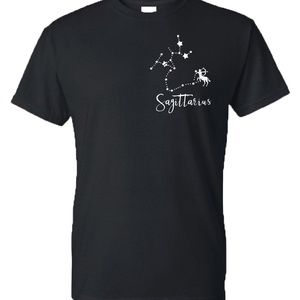 uni-sex astrology tee sagittarius